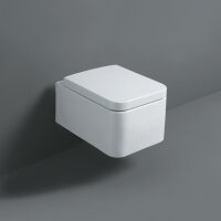 Simas Flow Wand-WC, wei&szlig; ohne WC-Sitz