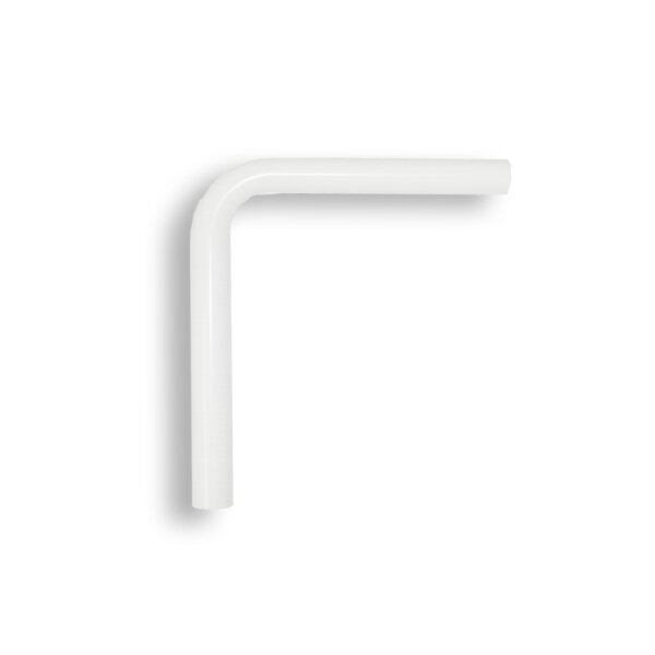 Spülrohrbogen aus PVC 90/50x44mm - 390 x350 mm weiß