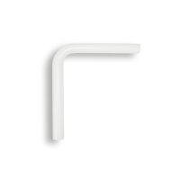 Sp&uuml;lrohrbogen aus PVC 90/50x44mm - 390 x350 mm...