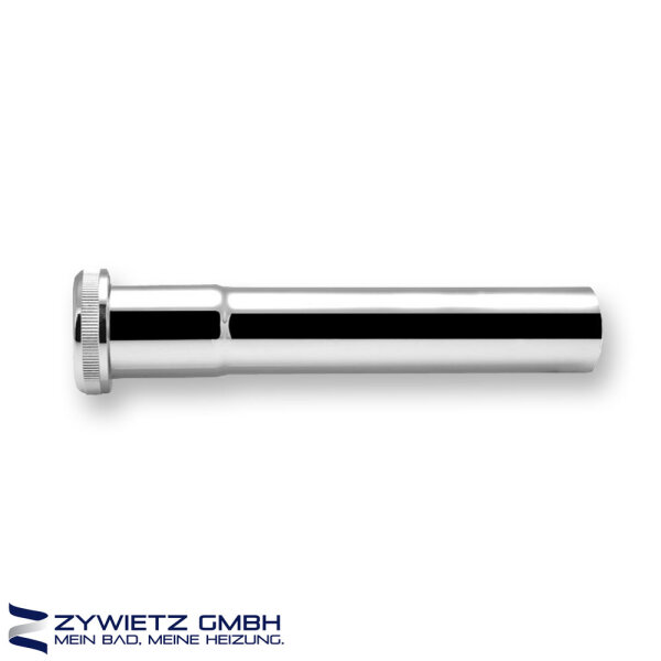Verlängerungsrohr MS vc mit Rändelmutter für Druckspüler 3/4" 28/26 mm x 150 mm lang
