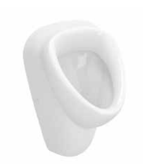 Urinal weiß, Zulauf von hinten, Abgang nach hinten