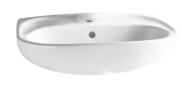 Standard Waschtisch 65 x 49 cm, weiß mit Hygiene-Glasur