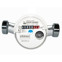 Allmess Einstrahl-Wohnungswasserz&auml;hler EVK5/130, 1&quot;, 130mm, kalt, Qn 2,5m&sup3;/h