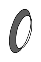 Wetterkragen/ Wandrosette Edelstahl KL72125
