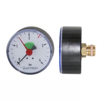 Heizungsmanometer d = 63 mm 3/8&quot; x 2,5 bar, axial,...