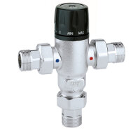 Caleffi Thermomischer 3/4&quot; mit R&uuml;ckschlagventil