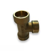 Messing T-St&uuml;ck , G3/4&quot; - AG (3x)