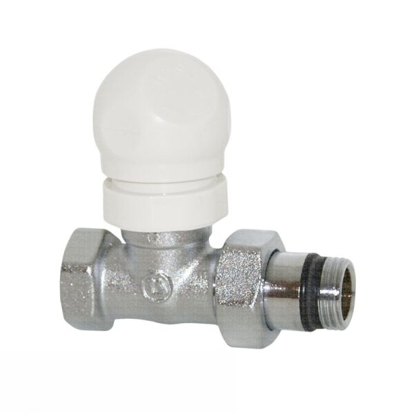 Thermostat-Ventilunterteil Durchgang, DN 15, vernickelt