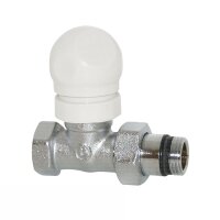Thermostat-Ventilunterteil Durchgang, DN 15, vernickelt