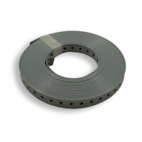 Lochband, Montageband kunststoff ummantelt 19mm 10m/Rolle
