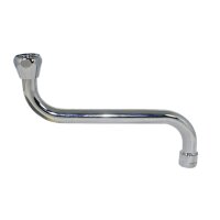 Universal S-Auslauf chrom, 3/4&quot; x 150 mm