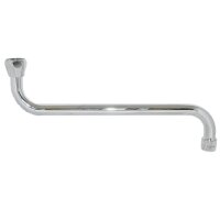 Universal S-Auslauf chrom, 3/4&quot; x 300 mm