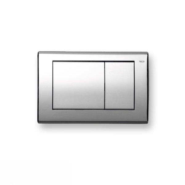 TECE planus WC-Betätigungsplatte, 2-Mengentechnik, Edelstahl chrom glänzend