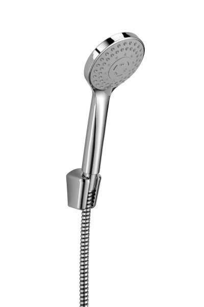 Wannenset HERMES, bestehend aus: Handbrause 3-fach verstellbar, Schlauch 1,25m, Halter, chrom