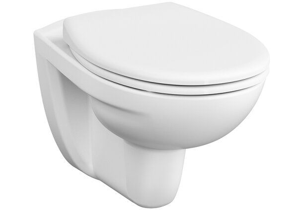 Wand-Tiefspül-WC, weiß, spülrandlos, mit Hygienebeschichtung