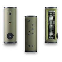 Edelstahl Warmwasserspeicher 200-500l, 2 W&auml;rmetauscher
