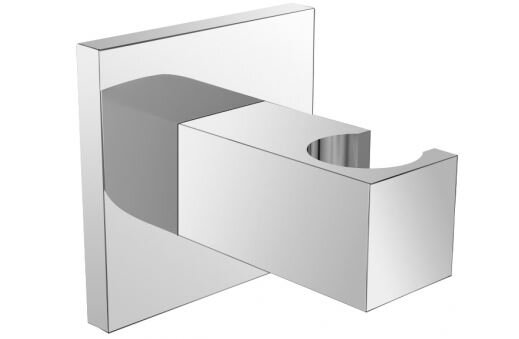 Wandhalter BORI, Messing verchromt, eckig
