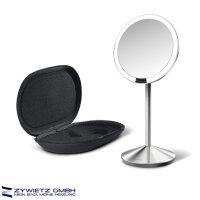 Simplehuman Sensor-Kosmetikspiegel mit Etui, 10-fache...