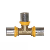 Gas Pressfitting T-St&uuml;ck f&uuml;r Verbundrohr,...