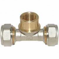 Klemmring Schraubfitting T-St&uuml;ck f&uuml;r Verbundrohr mit Innengewinde verschiedene Gr&ouml;&szlig;en