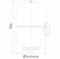 Ausdehnungsgef&auml;&szlig; f&uuml;r Trinkwasser 8-18l mit Wandhalterung und Edelstahl Flansch