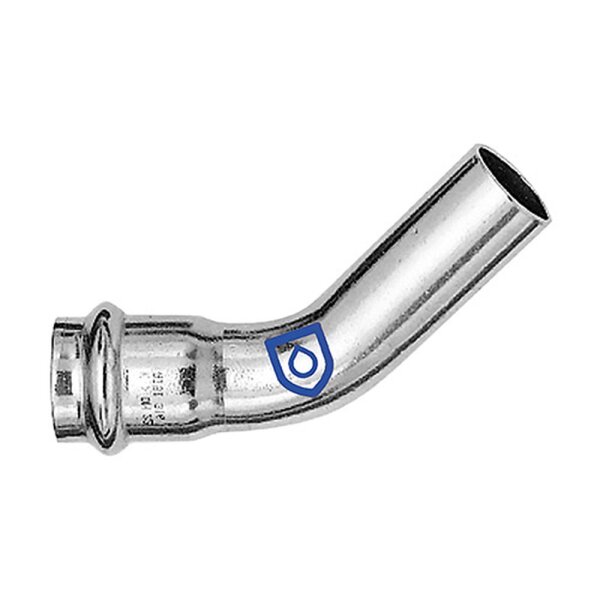Edelstahl Pressfitting Bogen 45°, 1 Muffe verschiedene Größen