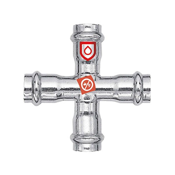 C-Stahl Pressfitting Kreuzstück verschiedene Größen