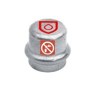 C-Stahl Pressfitting Kappe verschiedene Größen