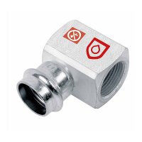 C-Stahl Winkel 90&deg; mit Innengewinde kurzradius...