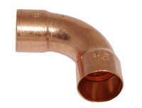 Kupfer L&ouml;tfitting Bogen 90&deg; 2 Muffen...