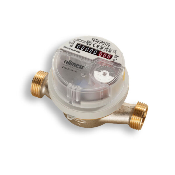 Allmess Wasserzähler 3/4" 110mm (kalt) Wohnungswasserzähler