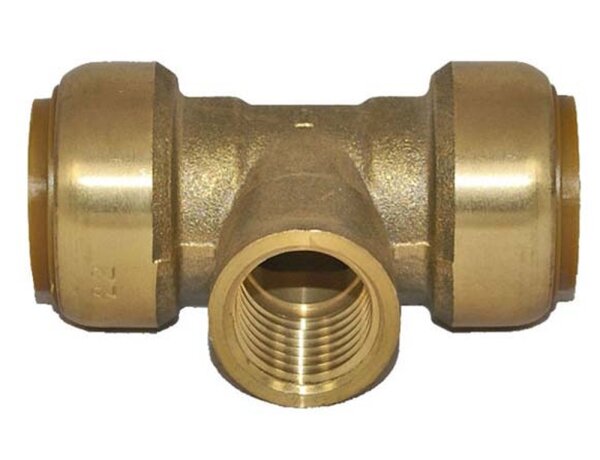 Tectite Steckfitting T-Stück mit Innengewinde, verschiedene Größen