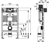 WC-Modul TECEprofil mit TECE-Sp&uuml;lkasten,...