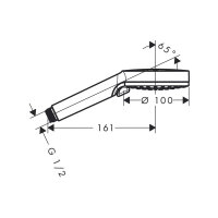 Hansgrohe Handbrause Crometta Vario wei&szlig;/chrom