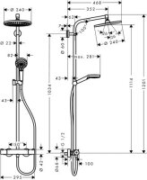 Hansgrohe Showerpipe Crometta S 240 chrom
