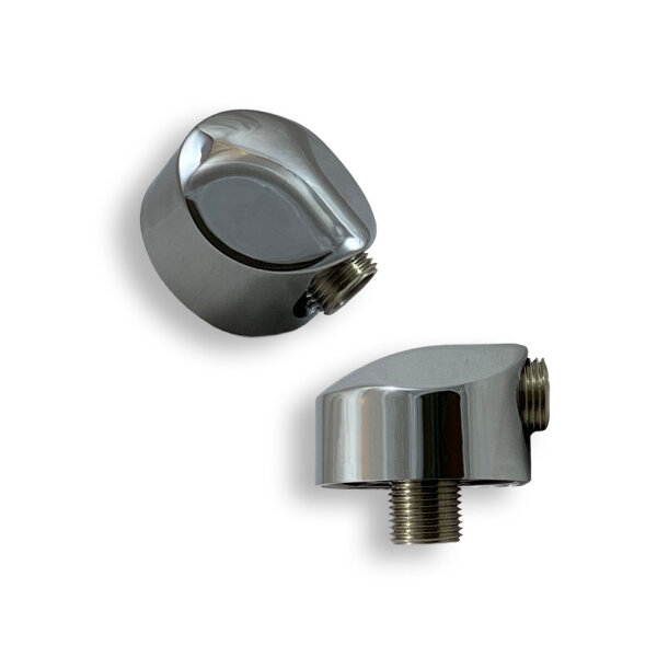 Wandanschlussbogen mit verdecktem Anschluss, 1/2", chrom