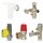 Wolf Anschluss-Set Gasthermen Aufputz inkl. KFE-Hahn und therm. Sicherung, neue Nr. 2072346