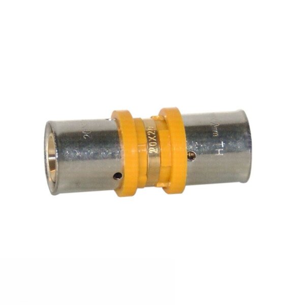 Gas Pressfitting Reduziermuffe für Verbundrohr 32 x 3,0mm x 26 x 3,0mm
