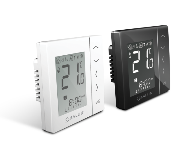 Digitales Raumthermostat VS30 mit LCD, schwarz und weiss, 230V, Unterputz
