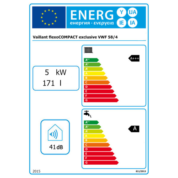 Vaillant Paket 4.406 Sole-Wasser Wärmepumpe flexoCOMPACT exclusive VWF 58 /4 mit sensoComfort