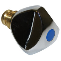 Sanit&auml;r-Oberteil 1/2&quot; komplett chrom/rot mit...