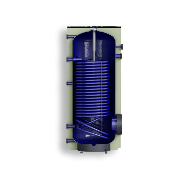 Hochleistungsspeicher/Wärmepumpenspeicher 300 l mit 1 Wärmetauscher, Doppel Windelung