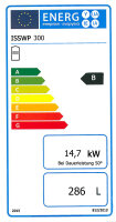 Hochleistungsspeicher/W&auml;rmepumpenspeicher 300 l mit 1 W&auml;rmetauscher, Doppel Windelung