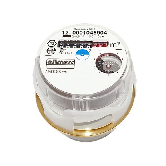 Allmess Austauschwasserzähler Messkapselsystem 3/4" AMES 3-K +m kalt Qn 1,5m³/h