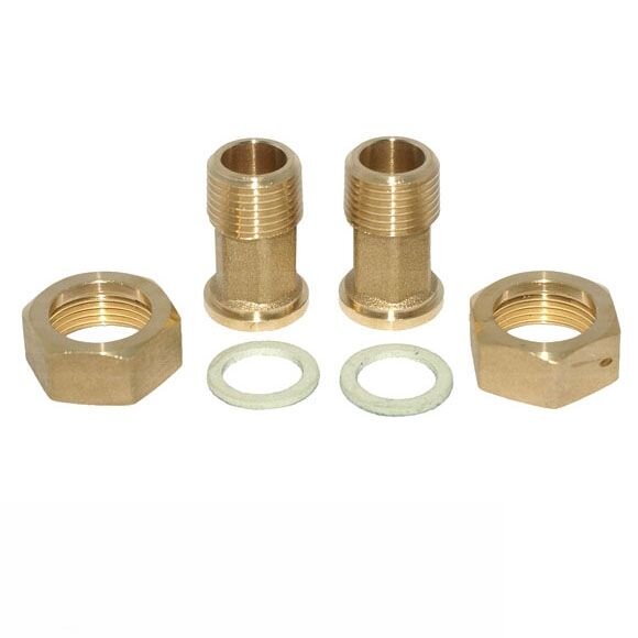 Allmess Wasserzählerverschraubung Set (2 Stück) 3/4" AG Messing