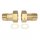 Allmess Wasserz&auml;hlerverschraubung Set (2 St&uuml;ck) 3/4&quot; AG Messing