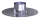 Flachdachkragen D125, D135, 250 mm lg, Alu.