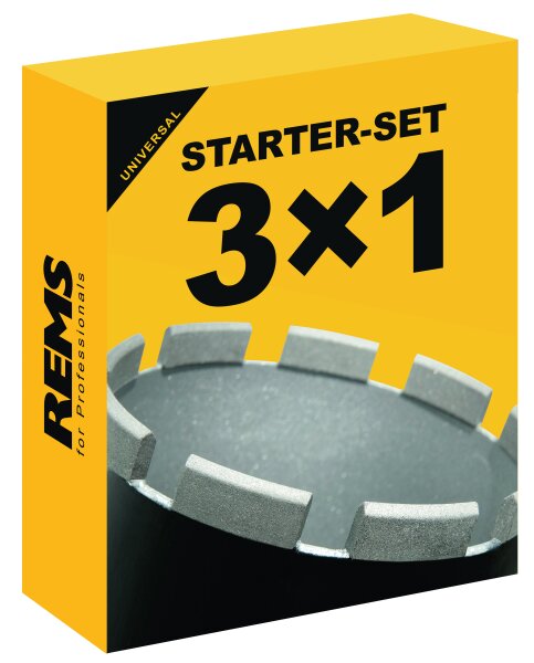 REMS UDKB Set Universal-Diamantbohrkronen 62-82-132 Nass/ Trocken