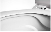 Wand-Tiefsp&uuml;l-WC sp&uuml;lrandlos mit Bidet-Funktion, inkl. Slim WC-Sitz mit Absenkautomatik, wei&szlig;
