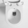 Wand-Tiefsp&uuml;l-WC sp&uuml;lrandlos mit Bidet-Funktion, inkl. Slim WC-Sitz mit Absenkautomatik, wei&szlig;